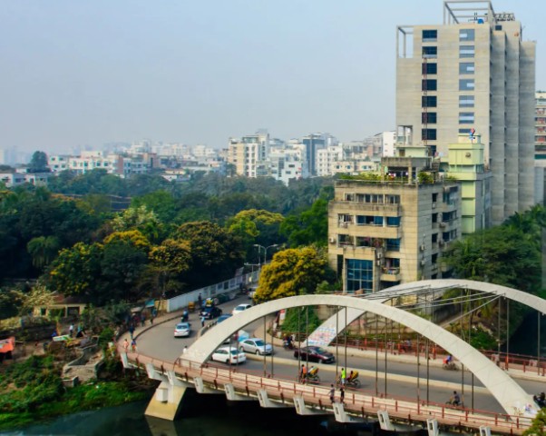 Dhaka city skyline