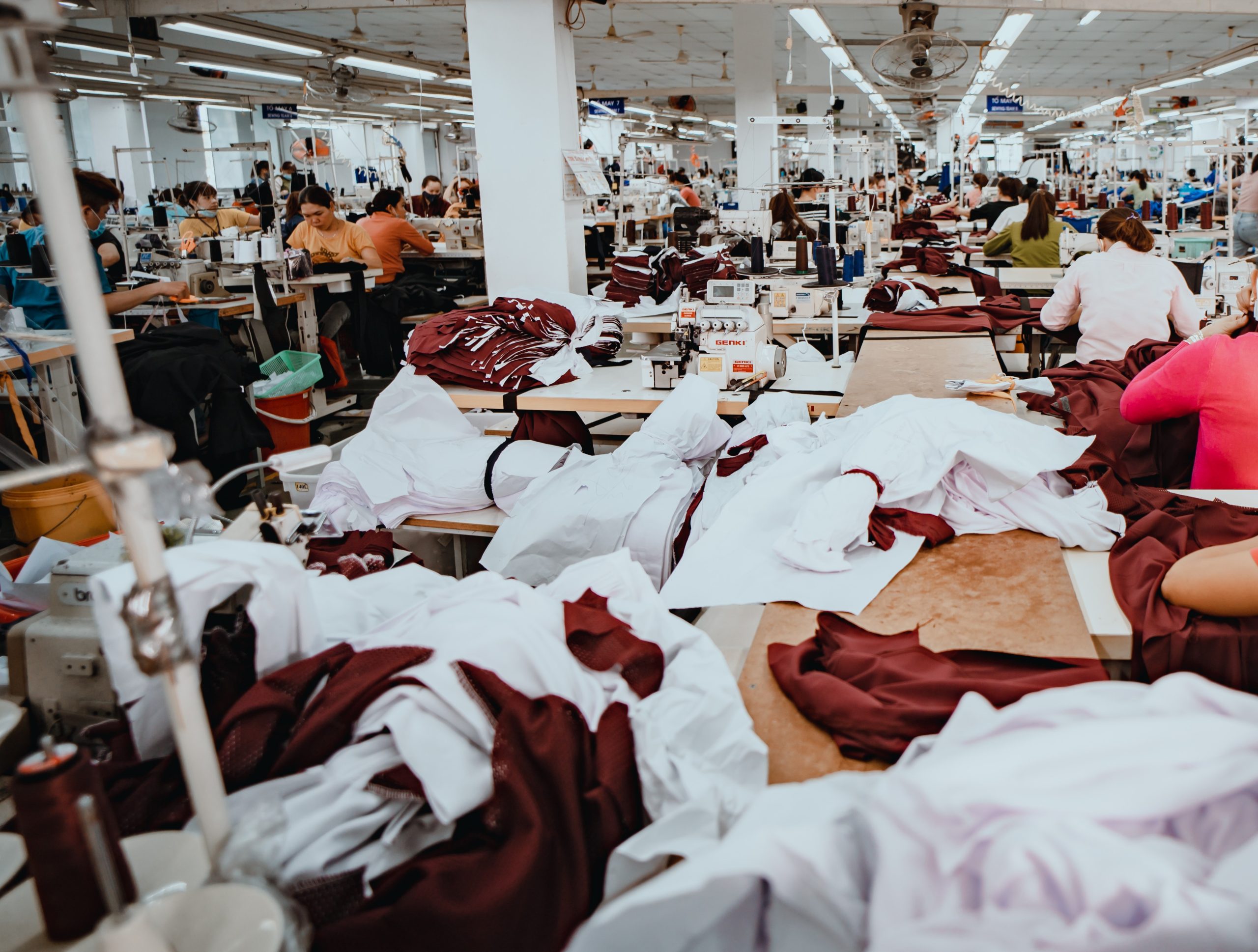 JAR LIMITED garments factory floor – sewing lines