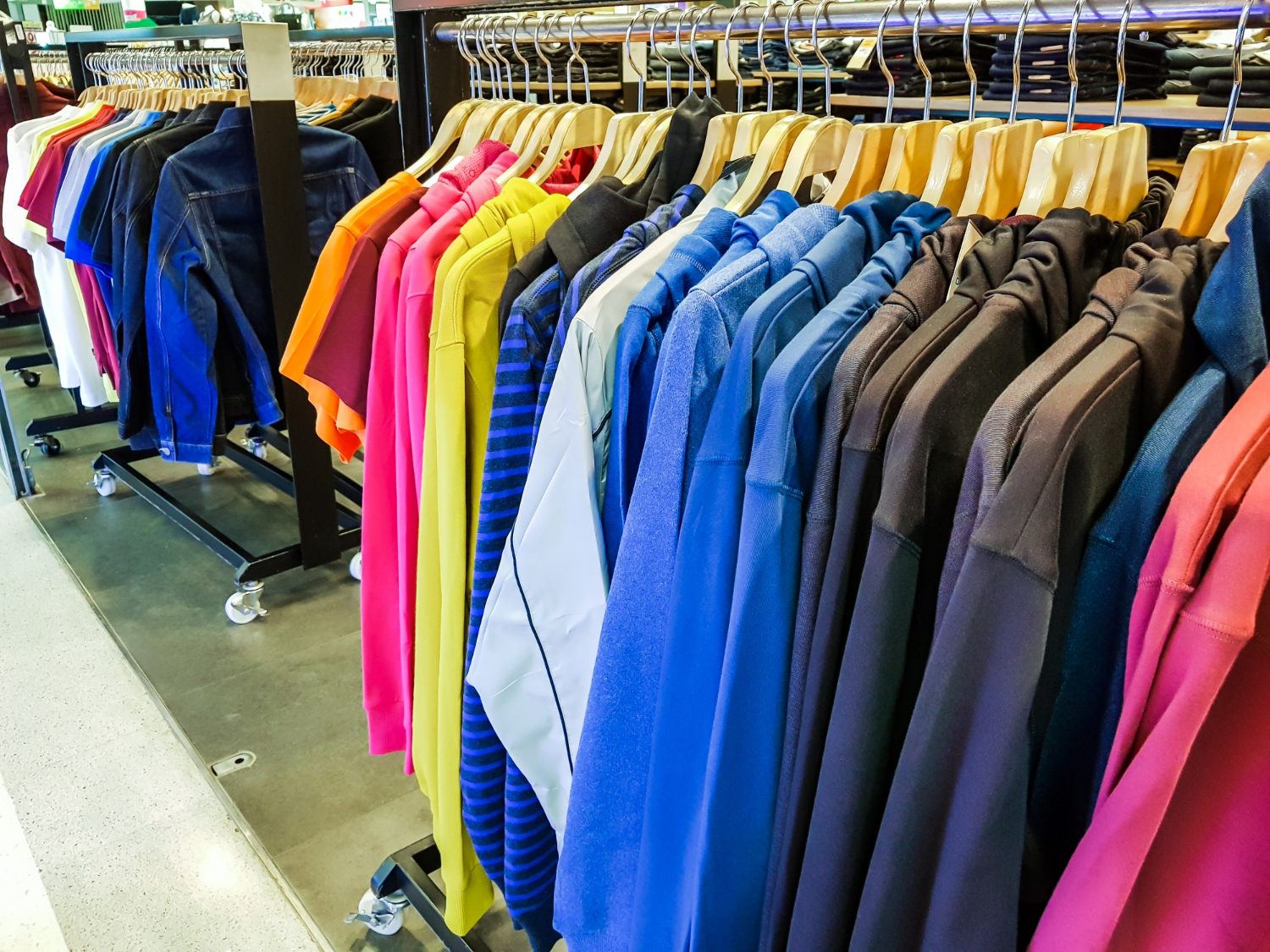 Bangladesh apparel – polos and tees stacked