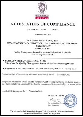 JAR GROUP — MLC 2006 Certification